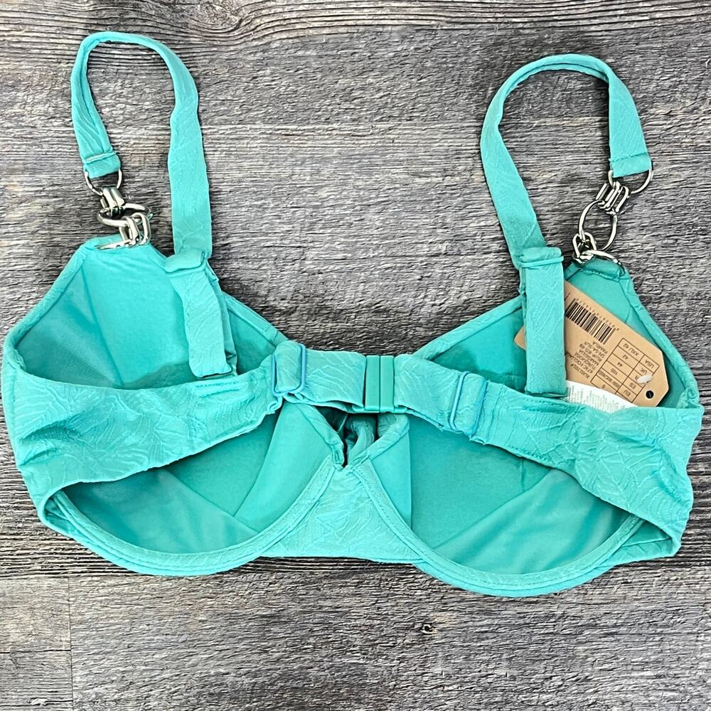 NWT Calzedonia teal blue bikini swimsuit top size XXL B161 - Picture 6 of 6